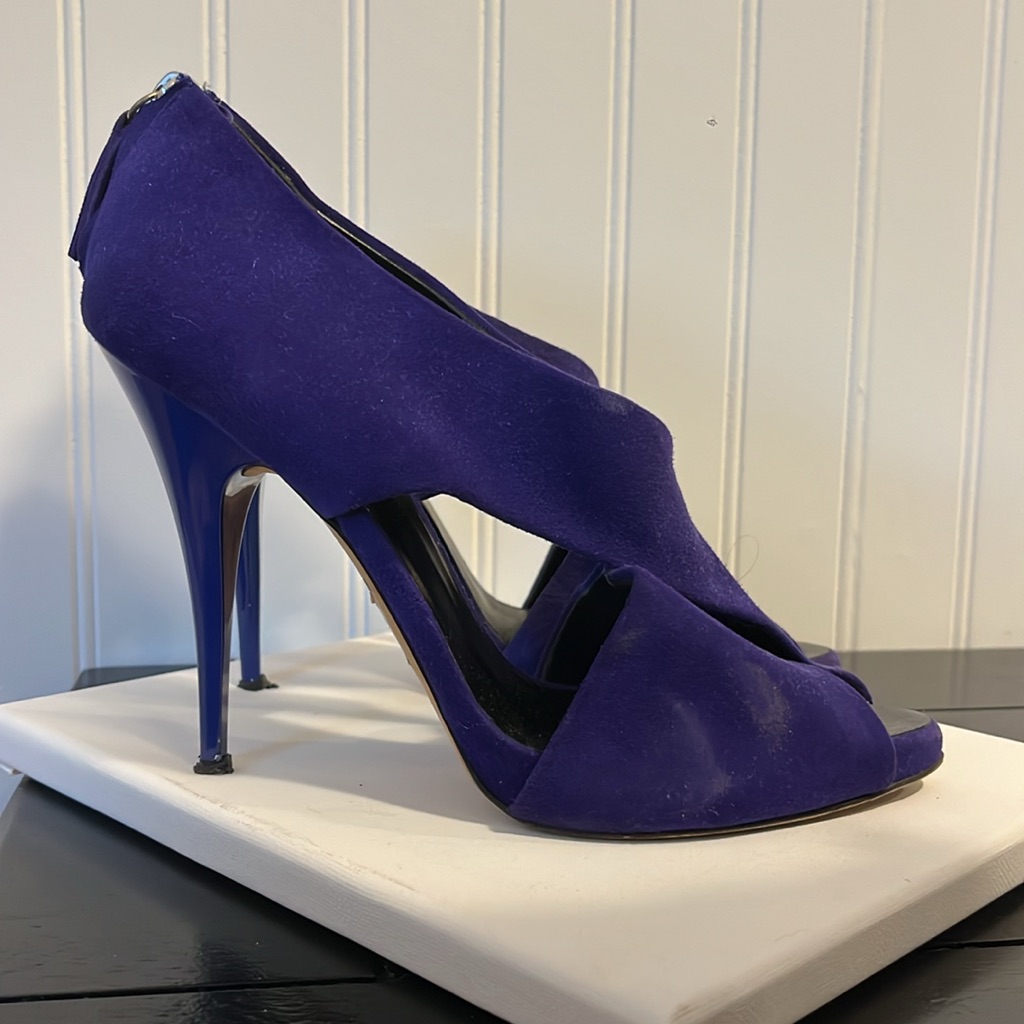Barney’s Co Op Purple/Indigo Suede Sandals, Sz 39